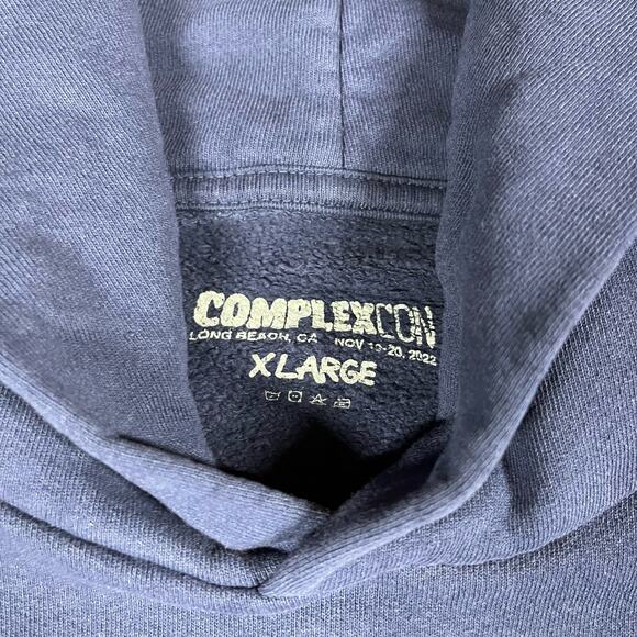 ComplexCon x Verdy 2022 Long Beach Navy Blue Pullover Hoodie Men’s Sz XL NEW - Picture 5 of 5